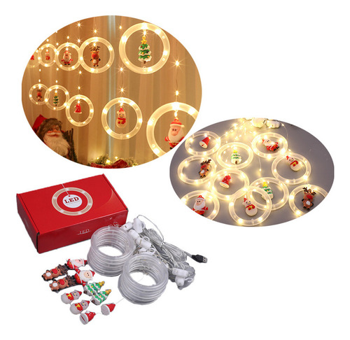 Santa Claus Arbol Luz Led 3m Luces De Cadena De Navidad [u]