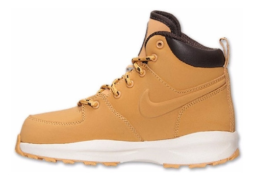 Junior Botas Caminata Nike Air Manoa Piel Textil Color Miel | Mercado Libre