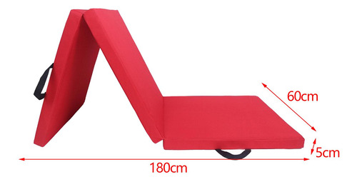 Estera De Ejercicio Plegable Triple, Almohadilla De Para