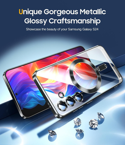 Funda Para Galaxy A16 Case Protector Lente Magnética+2