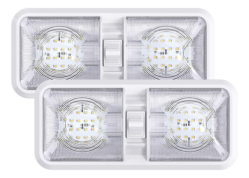 Paquete De 5 Luces Led Para Techo Con Doble Cupula, Interrup