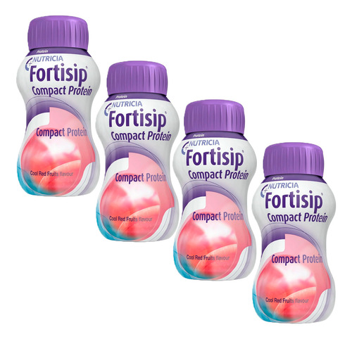 Fortisip Compact X 125 Ml X 4 Unidades Frutos Rojos