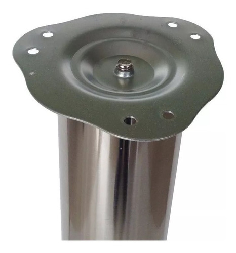 Imagen 2 de 3 de Pata Para Mesón De Acero Cromado De 87 Cm