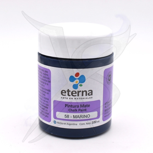 Imagen 1 de 6 de Chalk Paint - Eterna 100 Cc Marino - Xion Store