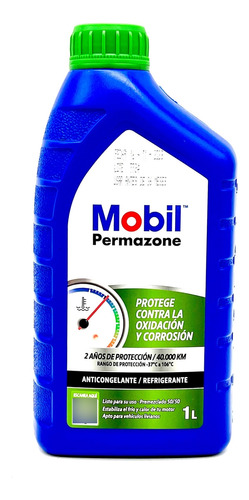 Refrigerante Y Anticongelante Mobil Permazone 50/50 1lt