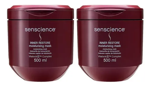 Kit Senscience Inner Restore Moisturizing-máscara 500ml-2uni — R$ 526,90 em Mercado Livre, 59% OFF