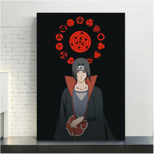 Cuadro Decorativo Itachi Sharingans Akatsuki Naruto Anime