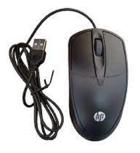 Mouse Alámbrico Hp Básico Negro Modelo X66 3 Botones