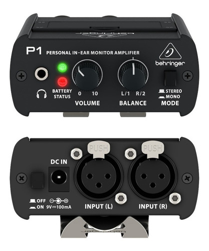 Amplificador Para Monitor In Ear Behringer Powerplay P1