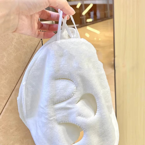 Toalla Facial Cuidado Facial Rostro Absorbente Terciopelo F Color Blanco