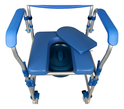 Cadeira De Higiene Banho Idoso 150kg Com Comadre Dellamed