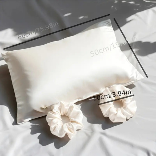Set Funda Almohada De Seda Antifrizz Y Antiarrugas