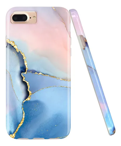 comprar Funda For iPhone 7 Plus\u002F8 Plus\u002F6 Plus\u002F6s Plus Blue Piel Sin