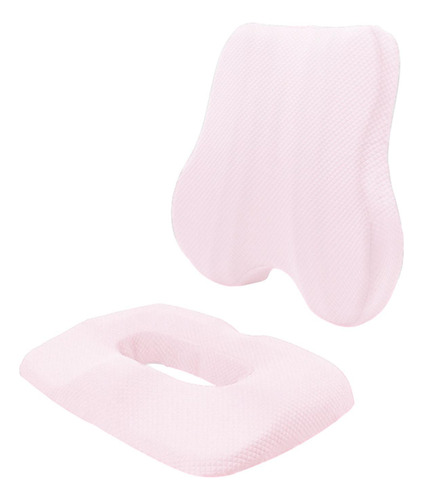 Cojín De Espalda Y Asiento, Cojín De Cóccx Lumbar Y Rosa