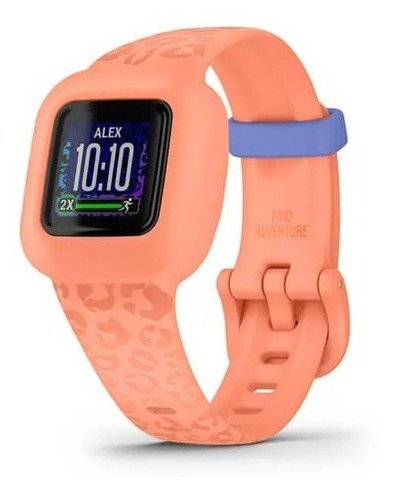 Garmin Vivofit Jr 3 Kids Peach Leopard Smartwatch Niños