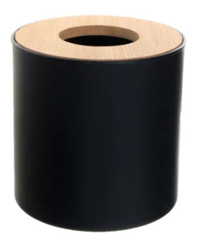 Imagen 2 de 7 de Caja Porta Pañuelos Descartables Circular Con Tapa