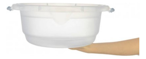 Kit 4 Bacia Multiuso Transparente Plástico 8,6l Com Alça