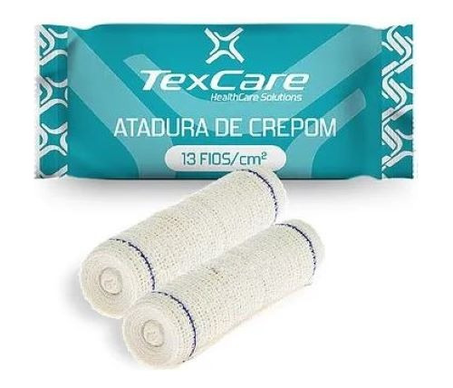 Combo C/60 Unid Atadura Crepe/crepom 13 Fios 20cmx1,20metros