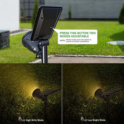 Focos Solares Para Paisajes, Luces Solares Para Exterio...