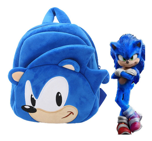 Sonic Plush Backpack Mochila De Hombro Linda