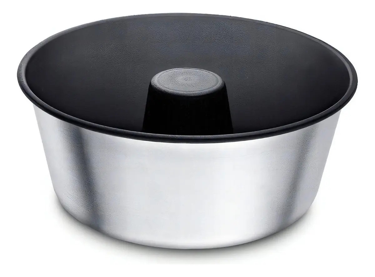 Forma Bolo Ou Pudim Antiaderente Com Tubo 18cm