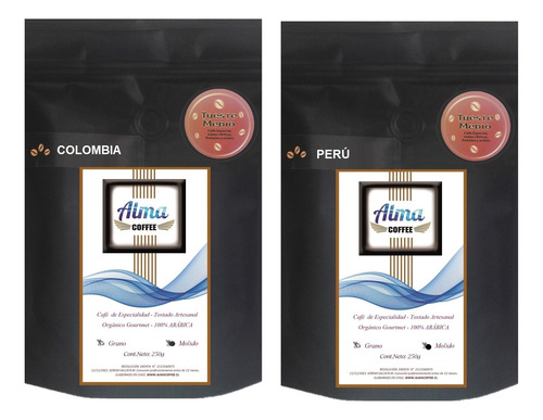 Café Especialidad Colombia + Especialidad Perú 2x 250gr