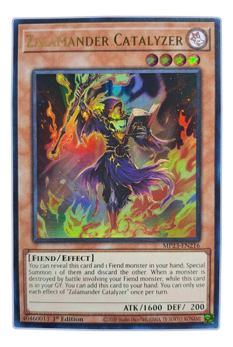 Yugi-oh! Zalamander Catalyzer Mp23-en216 Ultra