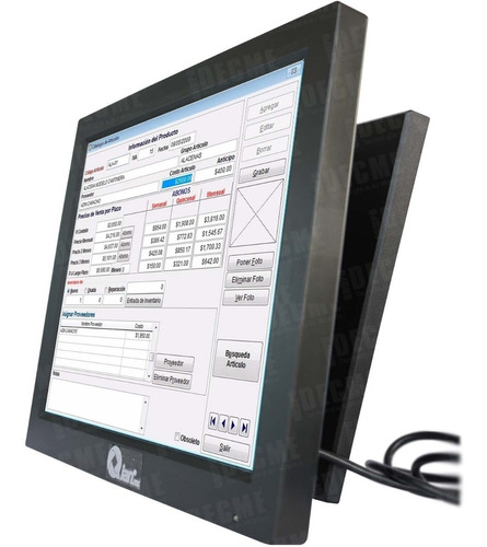 Qian Qmt121701 Monitor Touch 12 1024 X 768 4.3 500/1 250cd