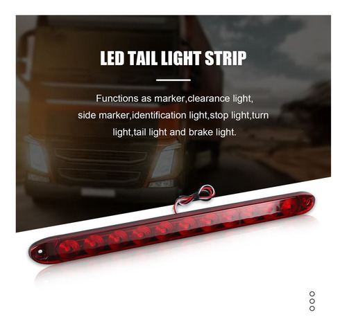 2 Barras De Luz Led Selladas Para Remolque De 15 Pulgadas, 1