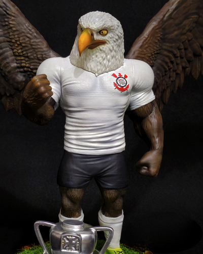 Boneco Mascote Corinthians Fc - Gavião - Colecionável 3d