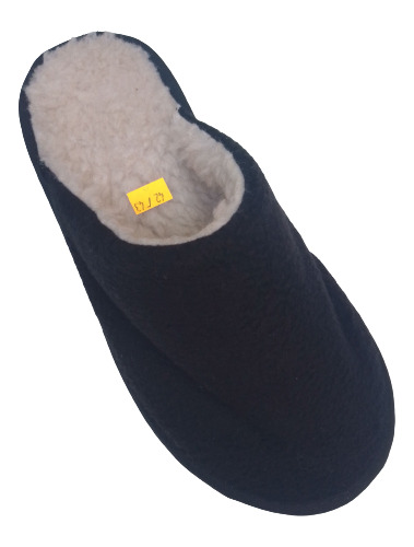 Pantufla Hombre Polar C/corderito Invierno Chinela Abrigada