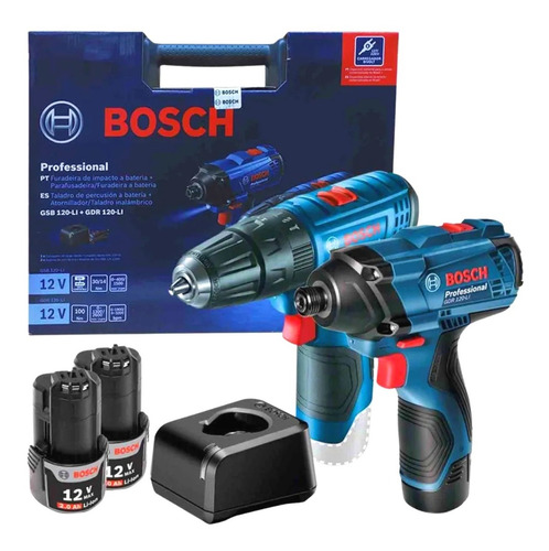 Kit Bosch Rotomartillo Gsb120-li Y Llave Impactogdr120-li12v