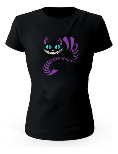 Playera Halloween Disfraz Terror Ojos Gato De Alicia Dama