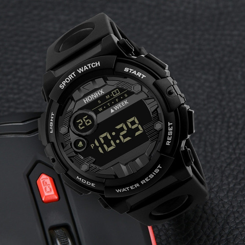Honhx Luxo Masculino Digital Led Assista Data Esporte Mascul