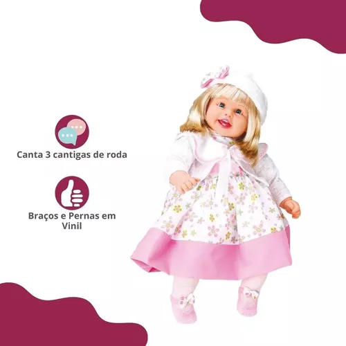 Boneca Para Meninas de 3 4 5 6 Anos de Idade Bebe Rose Ring