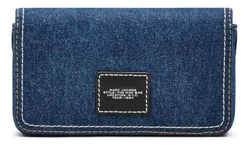 Minibolso Marc Jacobs The Denim Chain, Lavado Oscuro