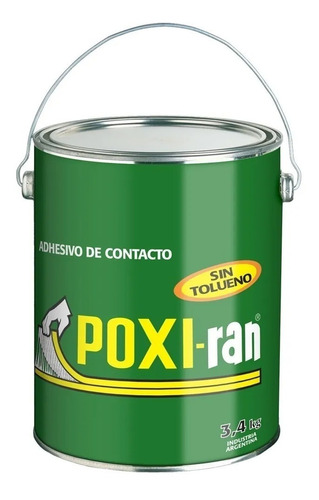 Adhesivo De Contacto Poxiran Poxi Ran Lata 3,4 Kg.