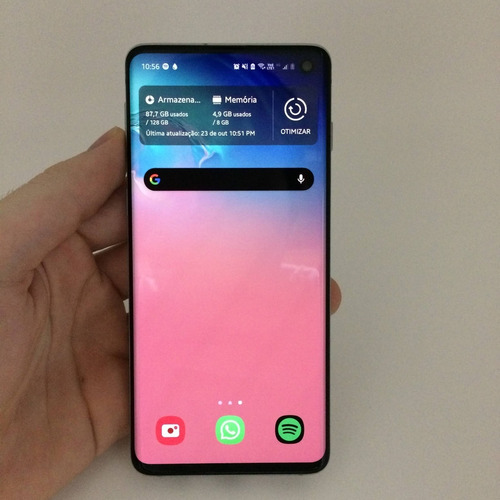 Galaxy S10 Branco 128gb + Galaxy Watch (com Nf)