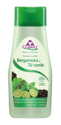 Shampoo Capilar Bergamota Y Te Verde 550 Mls 3 Piezas Envío 