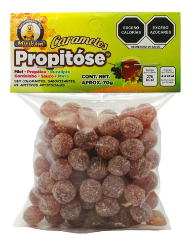 Caramelos Propítose Con Miel, Propóleo, Eucalipto70g (15 Pz)