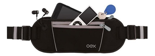 Pochete Em Neoprene Oex Sport Move Po200 - Preto E Cinza