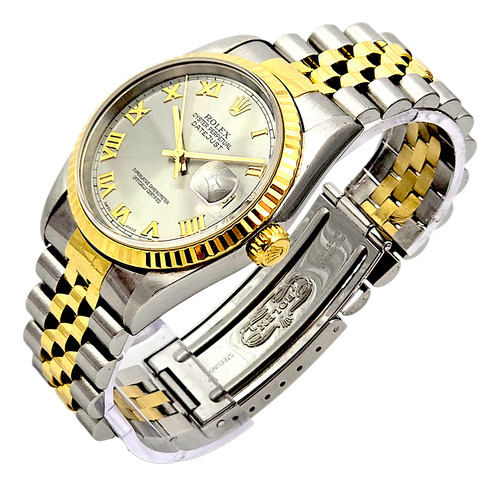 Relógio Rolex Datejust Aço Ouro 18k Jubilée 36 Relojoaria Bh Aço Inoxidável E Ouro Amarelo 18k Ouro 18k Aço Inoxidável (Usado)