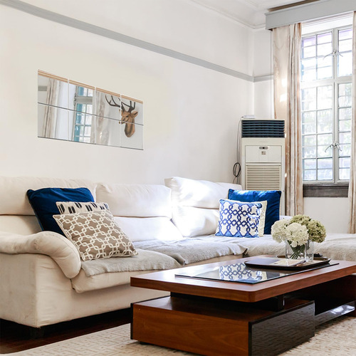 9 Espejos Adhesivos Cuadrados Para Decoración De Pared