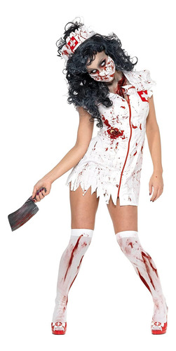 Smiffys - Disfraz De Enfermera Zombie Para Halloween - Talla