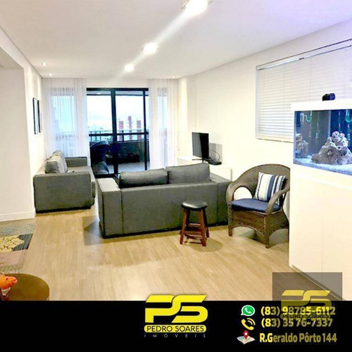 Apt. Alto Padrão C/ 4 Dormitórios À Venda, 203 M² Por R$ 840.000 - Manaíra - João Pessoa/pb - Ap1957