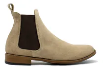 Comprar Botín Chelsea Boots Piel Gamuza Color Camel Andre Bocassi