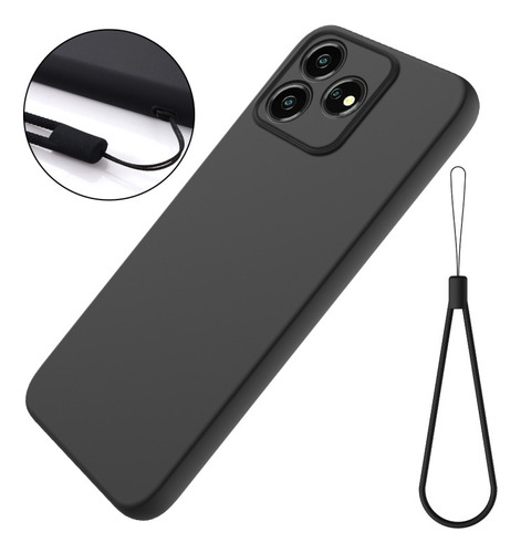 Compatible Funda De Silicona Líquida For Zte Axon 50 Lite