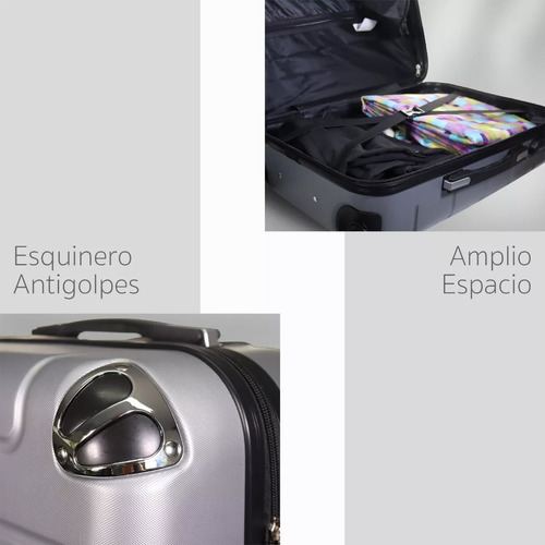 Maleta Jony 10 Kg Carry On 4 Ruedas Plata