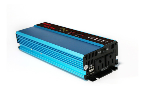 Imagen 2 de 6 de Convertidor Inversor De Potencia De Coche 1000w 2000watt