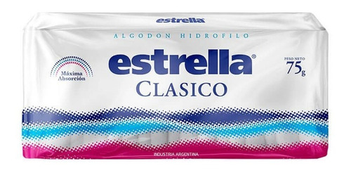 Algodón Estrella Clasico X 75gr 6un